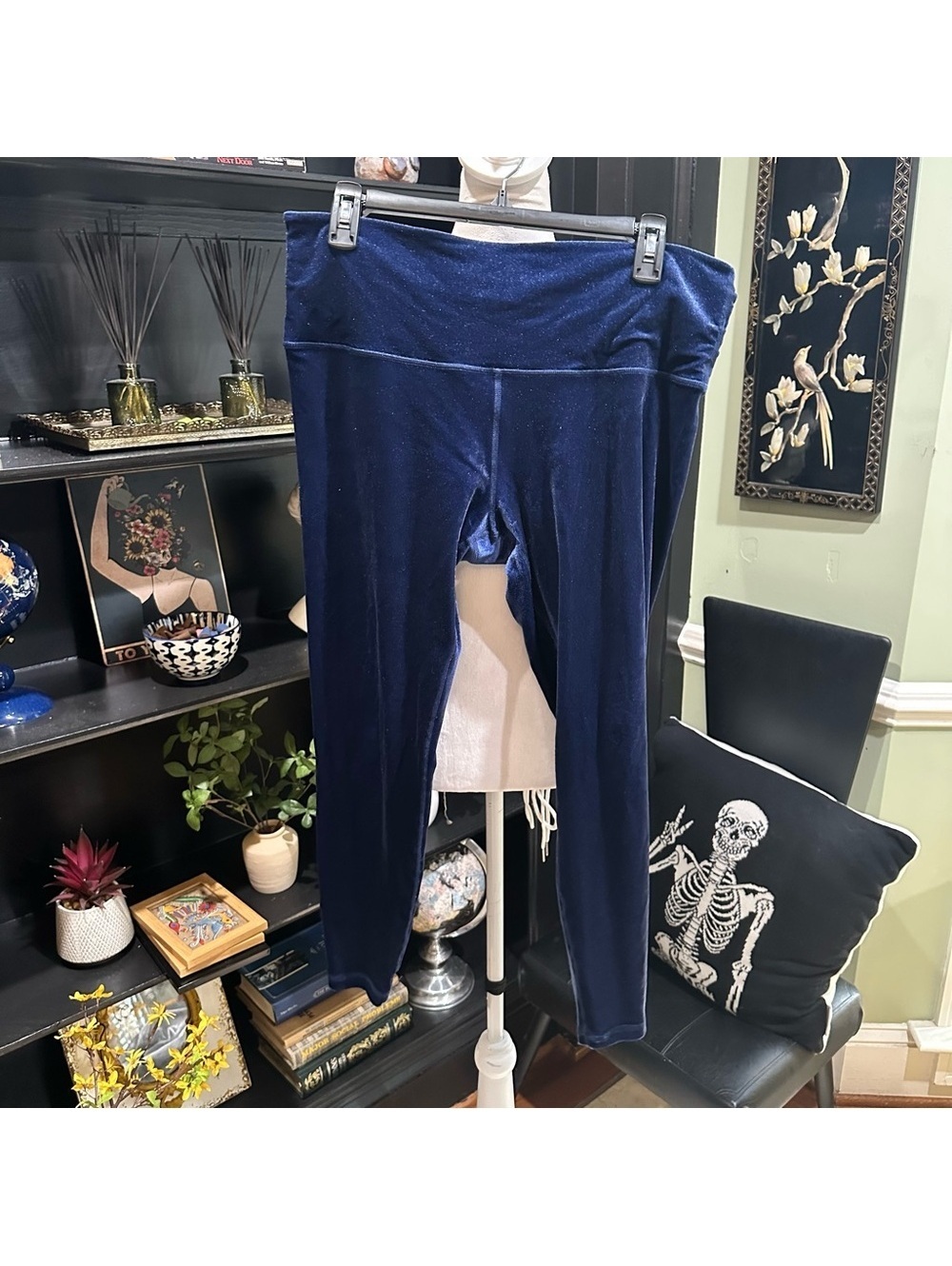 Athleta Blue Velvet Luxe High-Rise Leggings – Size 1X